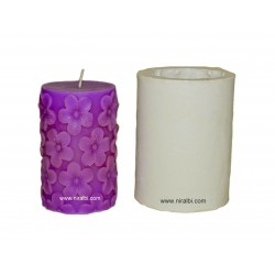 Medium Flower Design Candle Mould, Niral Industries