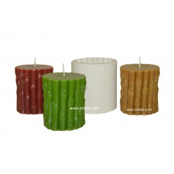 Small Size Bamboo Stick Silicone Candle Mould - Niral Industries - Candle wt - 210 gm