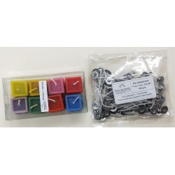 Niral Small Cute Cube Design Candle Mold, with PVC Box