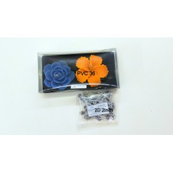 Periwinkle Flower Rubber Silicone Candle Mould with PVC and Wick