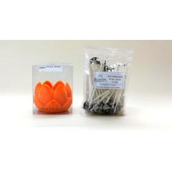 Extra Large Lotus Candle Mould With PVC and Wick Size
