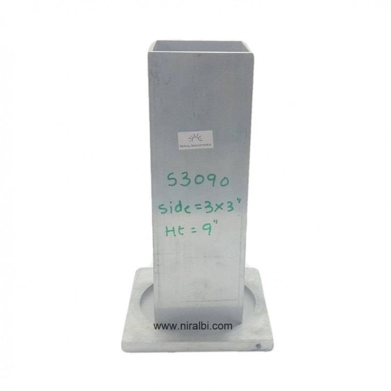 9'' Inch Square Candle Aluminium Mould 9'' Inch Square Candle Aluminium Mould