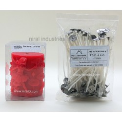 Running Angle In Garden Silicone Candle Mould- SL583 Niral Industries Dia-5.8 Cm