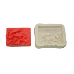 Dolphine Rectangle Silicone Soap Mould