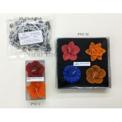Designer Flower Candle Mould - 11 gm