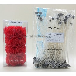 Rose Pillar Silicone Candle Mould - SL595 Niral Industries-Dia-8cm