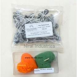 Pearl Heart Shape Silicone Candle Mould-Dia-5.3cm