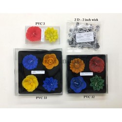 Floating Silicone Flower Candle Mould - 15 gm