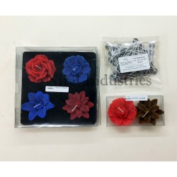 Designer Flower Candle Mould - Dia - 6.2 cm