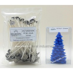Small X-Mass Tree Silicone  Candle Mould-Dia-4.7cm