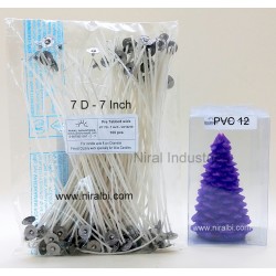 Large X-Mass Tree Silicone Rubber Candle Mould-Dia-5.6cm