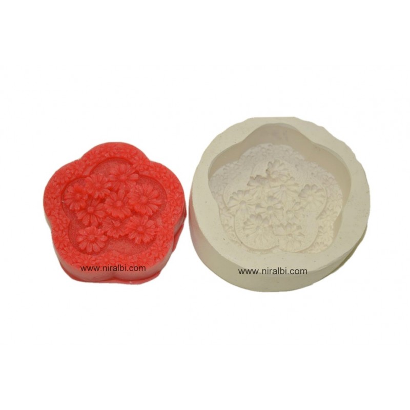 Silicone Flower Shape Soap Mould