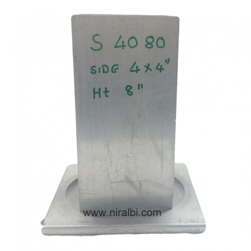 Square Shaped Aluminium Candle Mould Square Shaped Aluminium Candle Mould