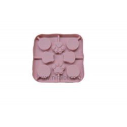 Round, Paws & Pig Shape Soap And Chocolate Making Mold - 10 Gm