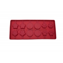 Round, Paws & Flower Lollipop Mould, Niral Industries - weight - Approx 8 gm