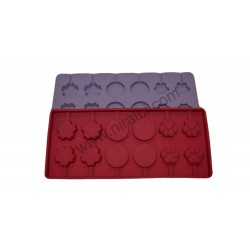 Round, Paws & Flower Lollipop Mould, Niral Industries - Height - 1 Cm