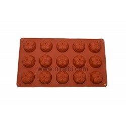 15 Cavity Mini Flower Silicone Soap Mould, Niral Industries