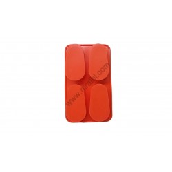 Leaf Impression Design 4 Cavity Silicon Mould - Niral Industries - Soap Weight 110 gm