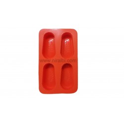 Design with Leaf Impression 4 Cavity Soap Mould, Niral Industries