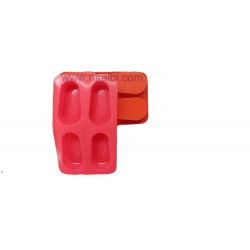 Leaf Impression Design 4 Cavity Silicon Mould - Niral Industries - Soap Weight 110 gm