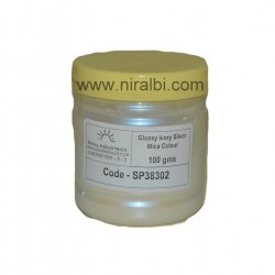 Glossy Ivory Silver Mica Colour - 100 gm