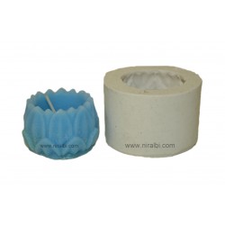 Small Lotus Designer Hurricane Candle Mould