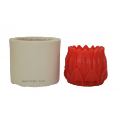 Medium Lotus Designer Hurricane Candle Mould