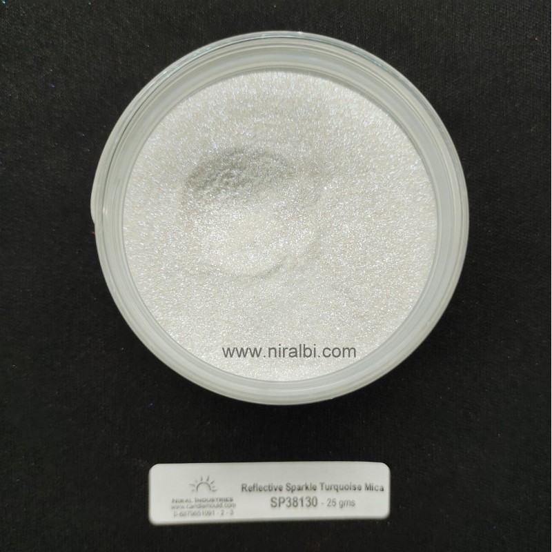 Reflective Sparkle Turquoise Mica Colour, Niral Industries. Reflective Sparkle Turquoise Mica Colour, Niral Industries.
