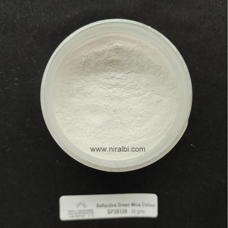 Reflective Green Mica Colour, Niral Industries. Reflective Green Mica Colour, Niral Industries.