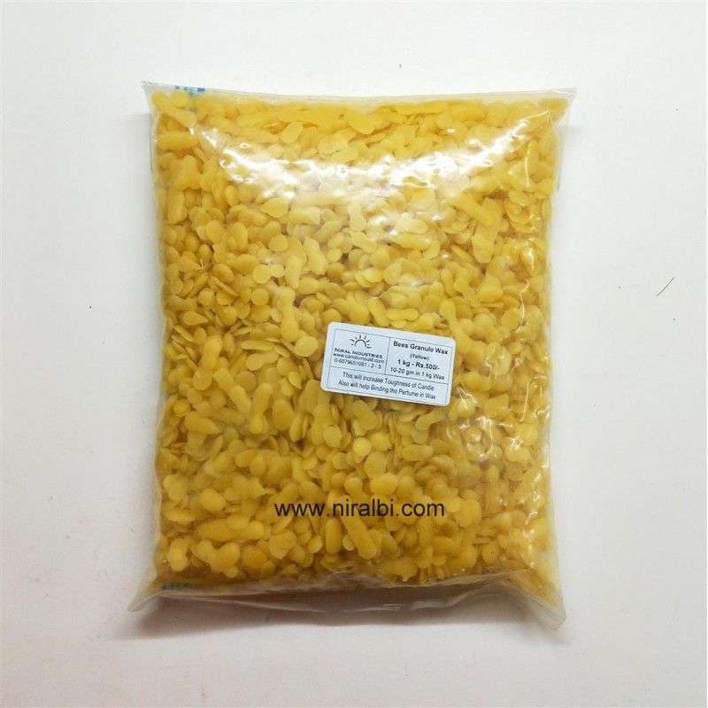 Bees Wax Granule (Yellow) -  Niral Industries - 1 kg