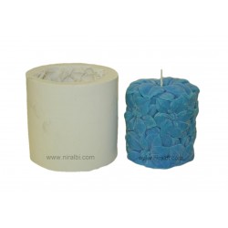 Small Flower Pillar Candle Mould