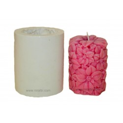 Daisy Medium Flower Design Pillar Candle Mould