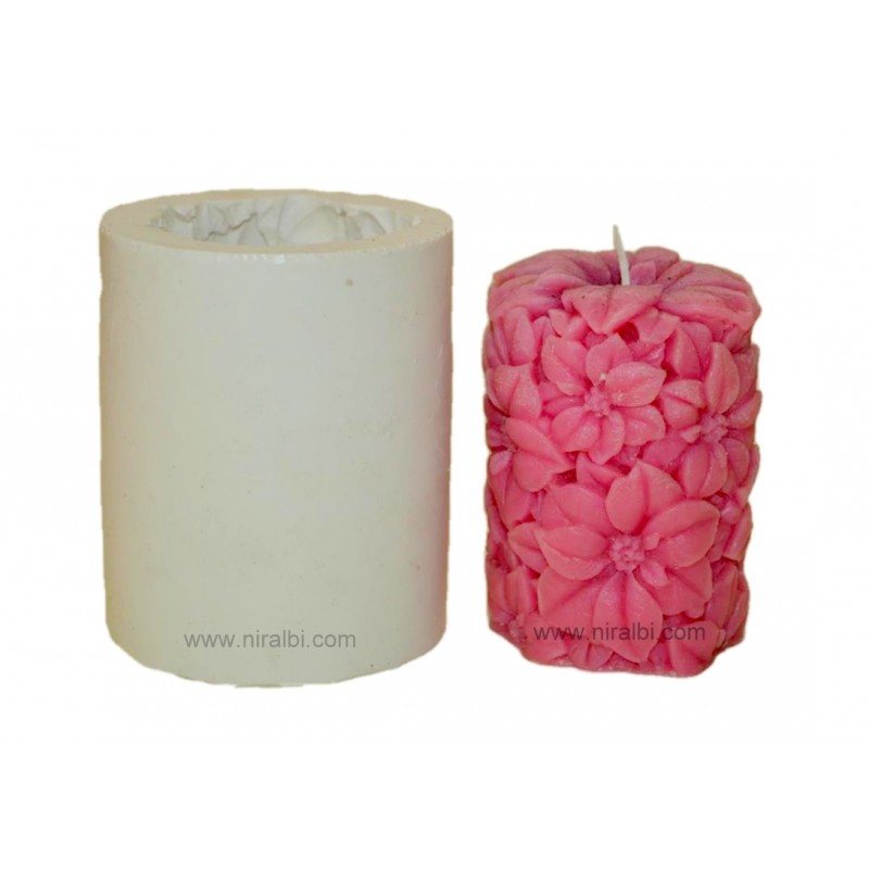 Daisy Medium Flower Design Pillar Candle Mould Daisy Medium Flower Design Pillar Candle Mould