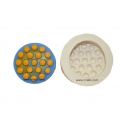Circle Accupressure Rubber Soap Mould