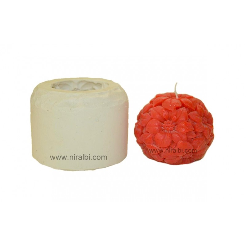 Sunflower Ball Pillar Candle Mould Sunflower Ball Pillar Candle Mould