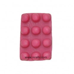 Silicone Rectangle Accupressure Soap Mould,