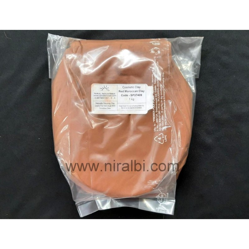 Red Moroccan Clay 1 Kg, Niral Industries Red Moroccan Clay 1 Kg, Niral Industries