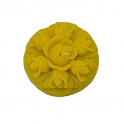 Rubber Rose Flower Floating Candle Mould