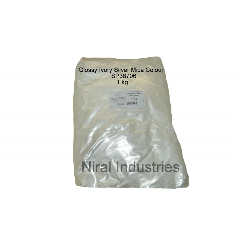 Glossy Ivory Silver Mica Colour - 1 kg