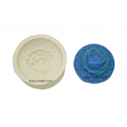 3D Rose In Rounded Soap Making Mould