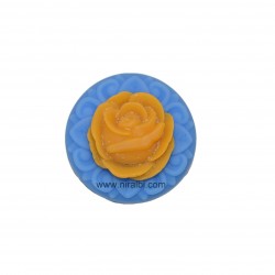 3D Rose In Rounded Shape Soap Mould