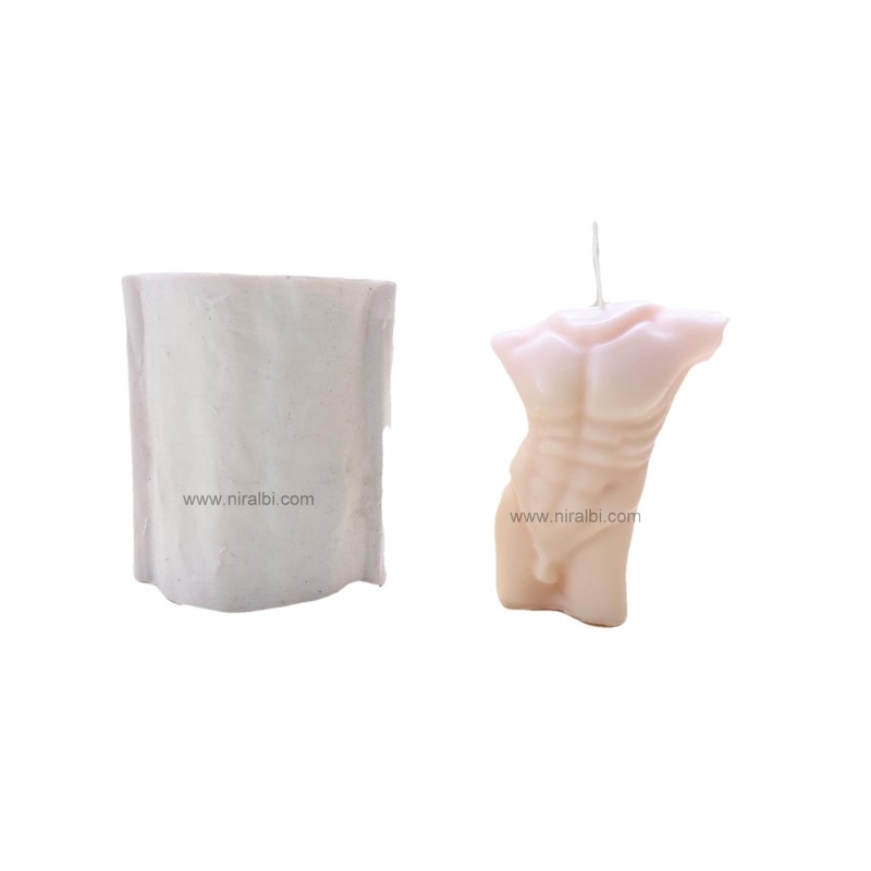 Male Torso Candle Mould