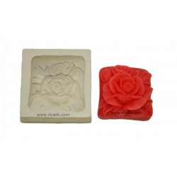 3D Rose In Square Silicone Soap Mould