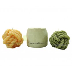 Thread Silicone Knit Candle Mould , Candle Weight 62 gm - Niral Industries