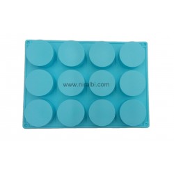 12 Cavity Small Round Soap Mould - Niral Industries