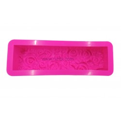 Rose Design Loaf Soap Mould - Niral Industries