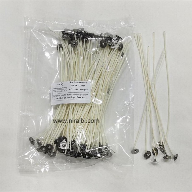 Soya Wick 7 Inch - 7K Wick - Special Wick For Soya Wax, Niral Industries Soya Wick 7 Inch - 7K Wick - Special Wick For Soya Wax, Niral Industries
