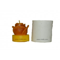 SL 551 - Rose Candle Mould - Niral Industries, CW - 75 gm, Dia - 6.5 cm , Height - 4 Cm