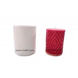 SL759 - Diamond Embossed Pattern Pillar Mould, Niral Industries, C W - 240 Gm