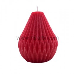 Geometric Rhombus Shape Silicone Candle Mould, Dia - 6.5 Cm